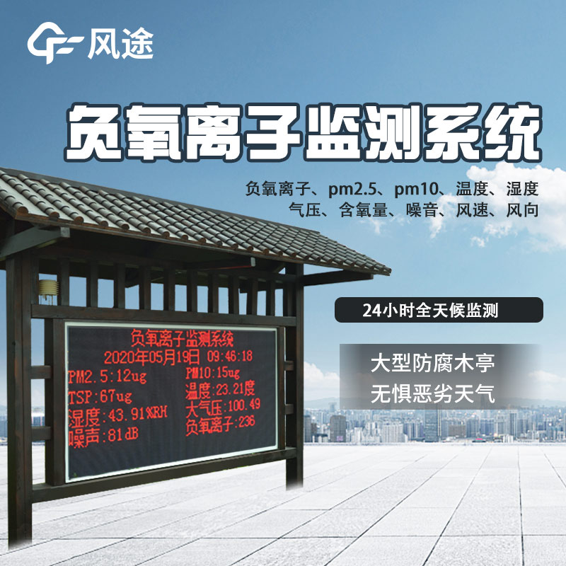 景區質量評價，看負氧離子監測系統